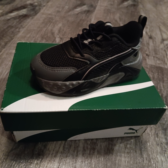 PUMA Kids Boys Rs-Trck Slate Lace Up Sneakers Shoes Casual - Black - Picture 7 of 10